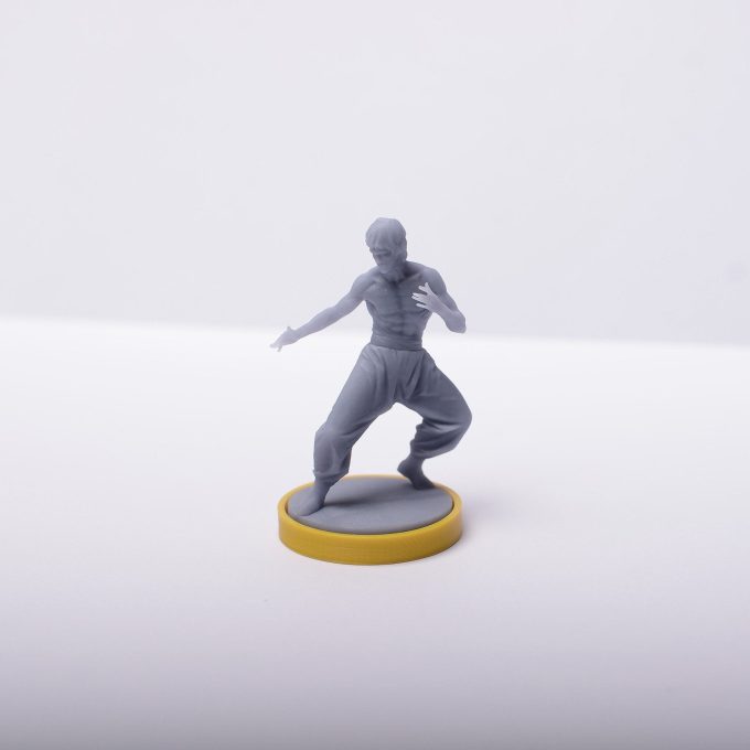 Bruce Lee Figure | Board Game Figures | Meeple | Figurines | Unmached | Unmached Board Game | Unmached Miniatures | Unmached Bruce Lee